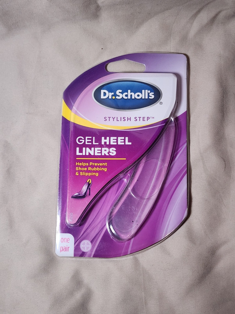 Dr Scholls Stylish Step Gel Heel Liners Clear 1 Pair Women Shoe Inserts C7089