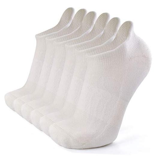 Merino Wool Compression Support Ankle Running Large-X-Large 6 Pairs White