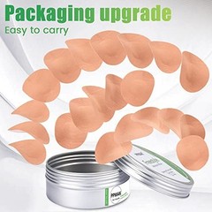 Adhesive Sensor Covers 40 PCS Waterproof Tan Non-Woven No Glue Center Long