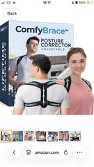 ComfyBrace Posture Corrector Back Brace Unisex with Adjustable Strap