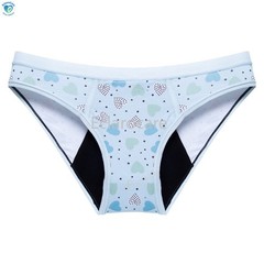 Girls‘ Low-Rise Sanitary Underwear Print 4Layer Leak-Proof Protection Absorbency