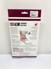 Small Ankle Brace Lace Up FLA Inner Lok 8, Unisex 40-5111SMBLK New