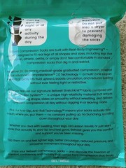 2 Pair Beltwell BLACK Compression Socks Size 5XL NEW 20-30 mmHg