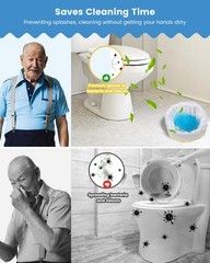 KONE 120 Count Super Absorbent Commode Pads, Disposable Toilet Pads for Adult…