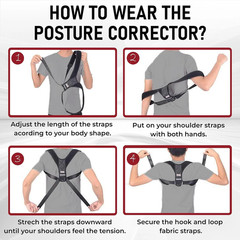 Posture Corrector Back Brace Adjustable Pain Relief Neck Shoulder Support