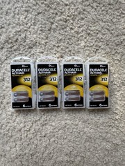 New Duracell Activair Hearing Aid Batteries: 312 24 Batteries 4 Packs Easy Tab
