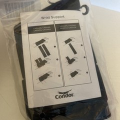 Condor Brand, Wrist Support, Ambidextrous, 2 Straps, M