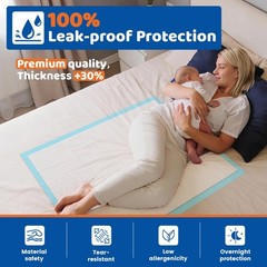 100 Count Disposable Bed Pads 23 x36 Premium Adults Incontinence Chucks