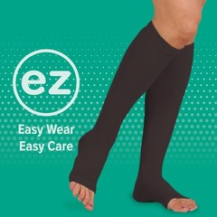 Juzo Basic 4411 Knee-High 20-30 mmHg Open Toe Size II Short Toe, Beige