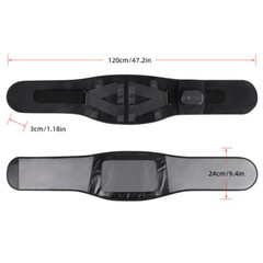 Cordless Heated Back Brace Massager Vibration Wrap Lumbar Support Belt Massage