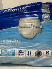 LOT OF 2 Attends Underwear Incontinence Pants Max Absorbency XL 58-68 in 14 Pack