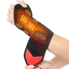 Cordless Wrist Heating Pad Wrap Heated Wrist Brace with Vibration Hand Massager