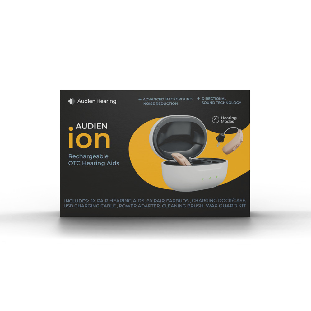 Audien Hearing Ion OTC Hearing Aids A2 Max Chip IN1DB005