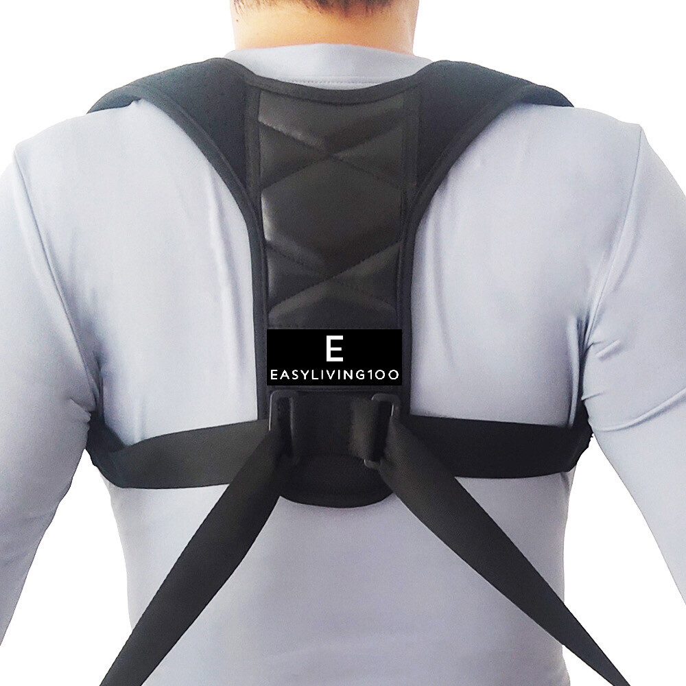 Posture Corrector Unisex USA Designed Back Brace EasyLiving100, Corp. Bonus Gift
