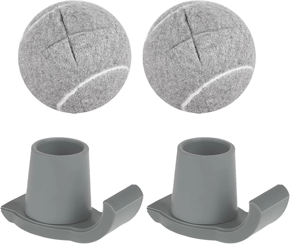 Tennis Balls for Walkers Pre Cut, Walker Skis Glides for Folding Walkers – 4 Pac