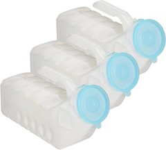 1000ml Portable Urinals for Men, 3 Pack – Spill Proof Men’s Urinal Bottle w/G…