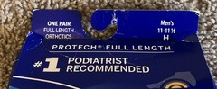 PowerStep ProTech Orthotic Insoles Neutral Arch Full Length Men 11-11.5