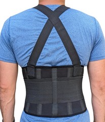 Plus Size Back Support Belt for Heavy Lifting, Lumbar Brace for Pain Relief 4XL