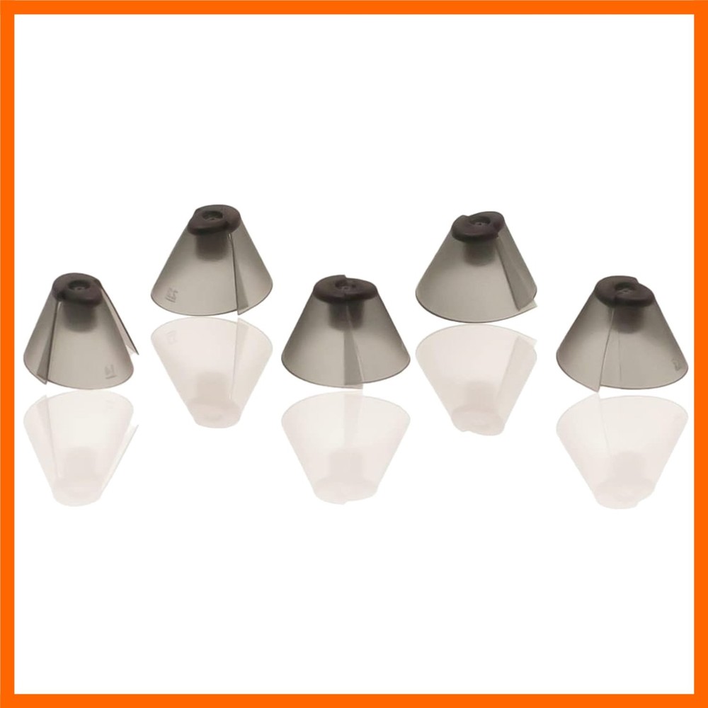 GN Resound Sure Fit Hearing Aid Standard Receiver Tulip Domes Dark Gray Split…