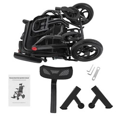 All-terrain Adjustment Backrest Wheelchairs Foldable Wheelchair For Senior 130kg