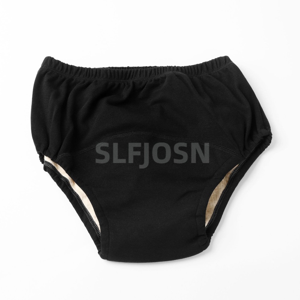 Cotton Incontinence Cloth Diaper Pants urine Leak-Proof for Women High Waisted