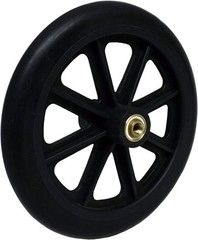 Wheelchair Front Wheel 8 inch Heavy Duty 5/16 inch Bearing 2-3/8 inch Hub Width