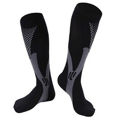 5 Pairs 30-40 mmHg Compression Socks-Knee High for Running&Sports| Ankle Support