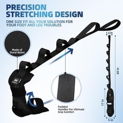 comness Foot and Calf Stretcher-Stretching Strap For Plantar Fasciitis, Heel …