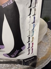 SB SOX compression socks 20-30 MmHg Black And Purple