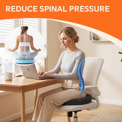 Swivel Seat Cushion for Car for Elderly, 360 Degree Rotating Memory Foam Car Sea