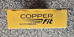 COPPER FIT Work Gear Large/Extra Large 3.75″-4.50″ Compression Gloves. NEW. 1 PR