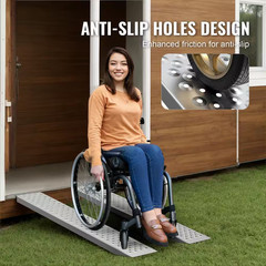 47.2 In. X 8.5 In. Aluminum Ramps, 880 Lbs. Capacity Loading Ramps for Motorcycl
