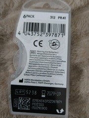 New Fresh Duracell Activair Hearing Aid Batteries Size 312 56 Batteries 09/2029