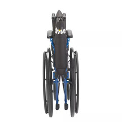 Blue Streak Wheelchair with Flip Back Desk Arms, 20 In. Seat and Swing-Away Foot
