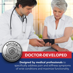 Doctor Developed Wrist Brace, Wrist Wraps for Carpal Tunnel Arthritis, Tendoniti