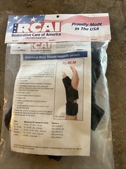 RCAI Universal Wrist Thumb Support Large Fits Left or Right hand For Treatment