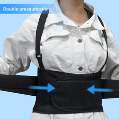 Heavy Duty Weight Lift Lumbar Lower Back Waist Support Belt Brace Suspender Work