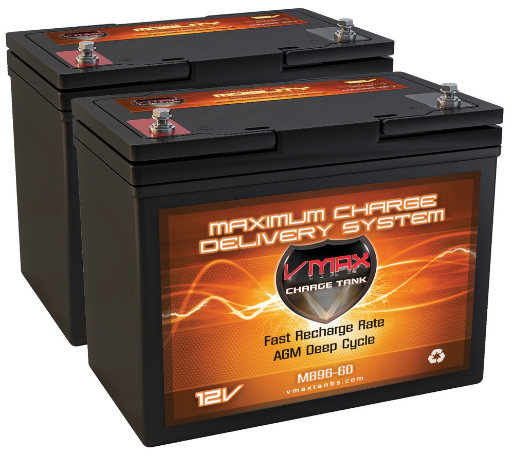 2 Wheelchair mobility 12V AGM Dry Cell Battery VMAXMB96