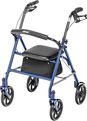Walker Seat Stable Mobility Height Adjustable Durable Steel Frame 7.5 350