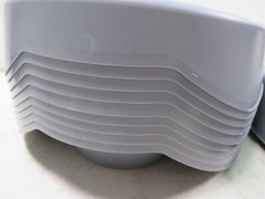 Lot of 10 Medline Durafit Contour Bedpans DYND80290 Graphite Stackable
