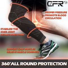 Full Leg Compression Sleeve Knee Support Brace Meniscus Tear Arthritis Pain Gym