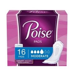 Bladder Control Pad Poise 12.4 Inch Length Moderate Ab