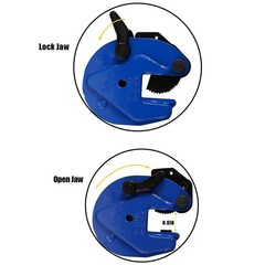 TOUGHER Vertical Plate Clamp, 2200lbs/1T Lifting Clamp 2200lb/1T, Blue
