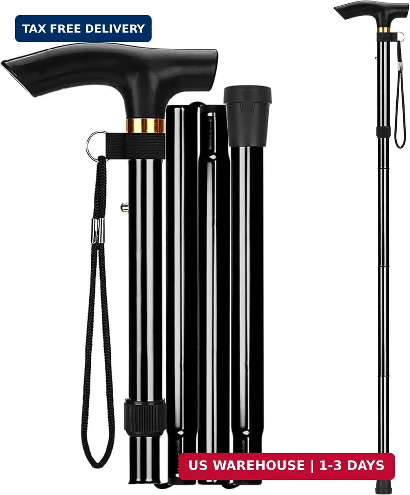 Walking Cane, Folding Cane for Man & Women, Portable Lightweight | 5-Level Ad…