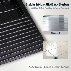 Weatherproof Rubber Threshold Ramp Cable Channels for Indoor & Outdoor Access