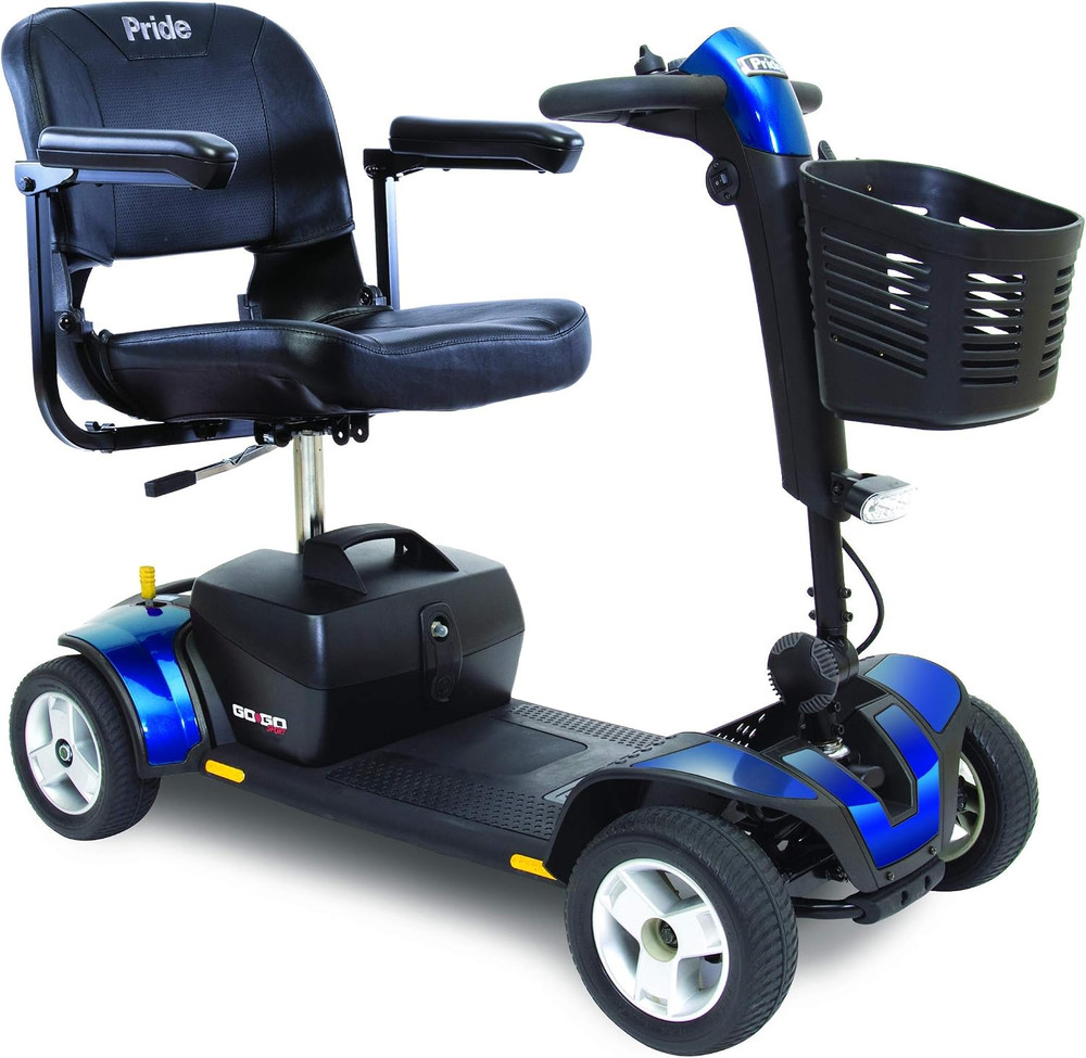 Pride Mobility S74 Go-Go Sport 4-Wheel Electric Mobility Scooter for Adults with