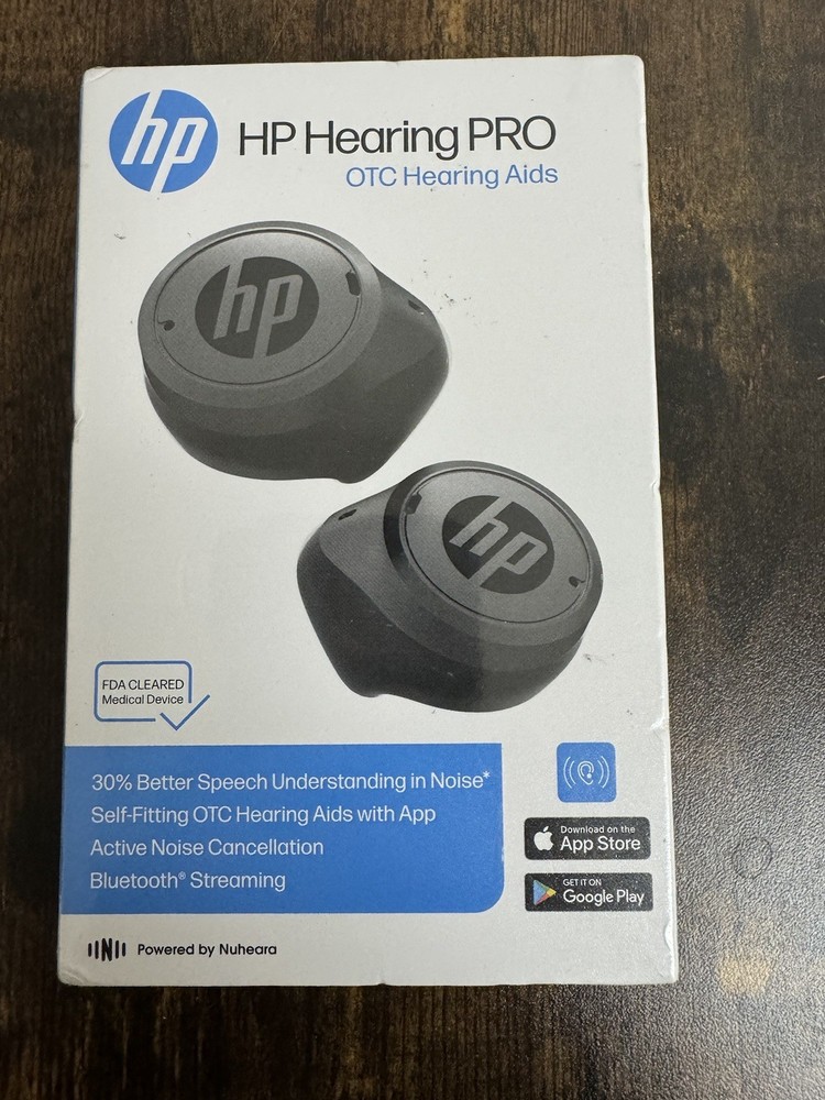 HP Hearing PRO Self-Fitting OTC Hearing Aids New/Sealed