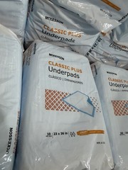 McKesson UPLT2324 Classic Plus Disposable Underpad 23X24″ Light Abs, 40 Count