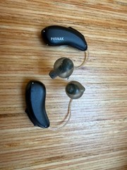 Phonak Audéo P70-RL Life Hearing Aids Pair + Charger Case Go & Accessories