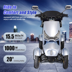 1000W Four wheel Travel Mobility Scooter 60V 20AH battery Motor for Adult Senior
